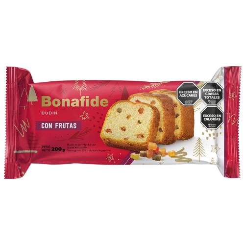 Budin con frutas bonafide argentina
